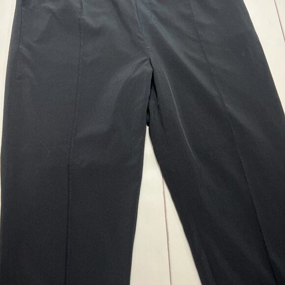 Soft Surroundings Stretch Ankle Zip Pants SIZE L Black Pull On Joggers - Picture 15 of 15